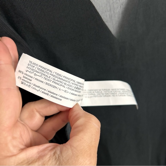 Zara Viscose & Mesh Bodysuit NEW! SZM - Picture 6 of 6